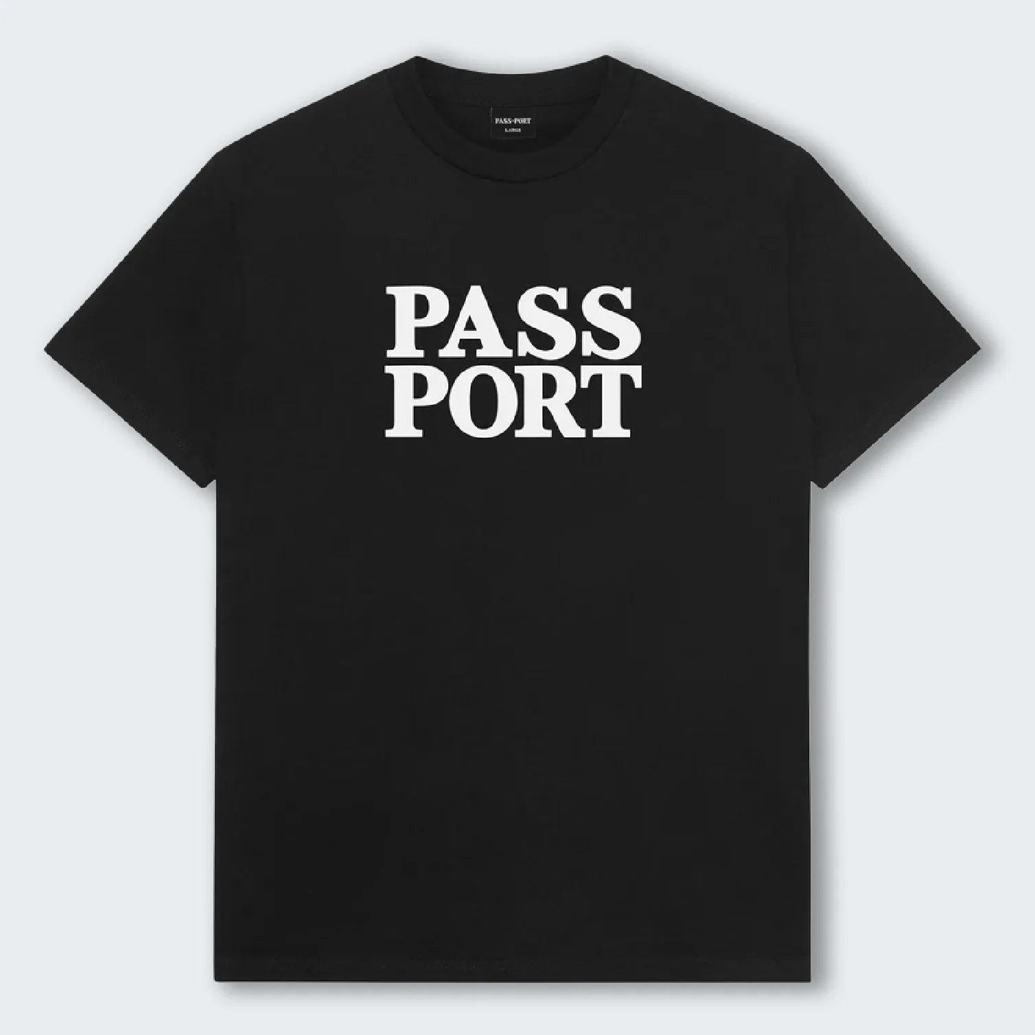 Pass-Port Official Stacked Tee Black