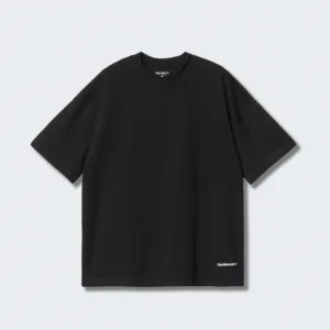 Carhartt Wip S/S Link Script T-Shirt Organic Cotton Black / White