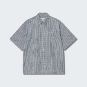 Carhartt Wip S/S Groff Shirt Cotton Poplin Groff Check / Blue River