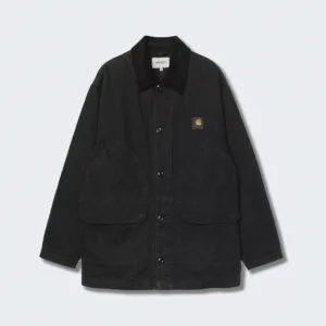 Carhartt Prescott Coat Cotton Canvas Oxide Green / Black, garment dyed