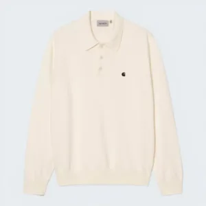Carhartt Wip L/S Madison Polo Cotton Knit Cinnerus / Black