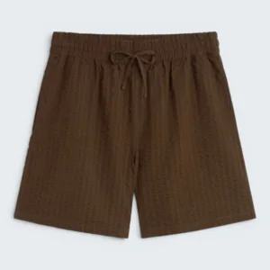 Thinking MU Wood Seersucker Henry Shorts