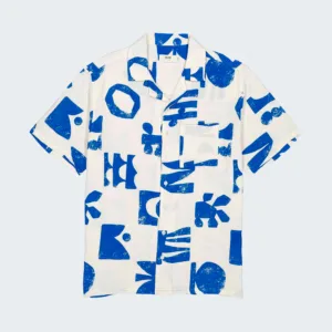 Olow Natural Ecru Aloha Shapes  Shirt