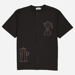 Olow Carbon Black Loosefiting Moka T-Shirt