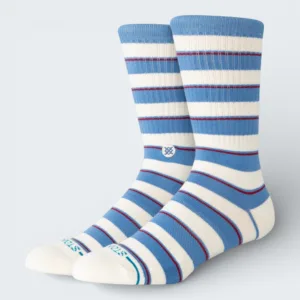 Stance Striped It Crew Capri Blue