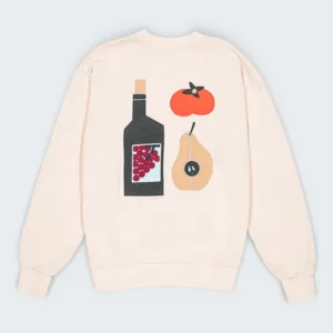 Olow Cream Lunch Time Sweashirt
