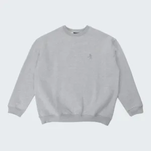 Pass-Port Solid Workers Sweater Ash Grey