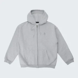 Pass-Port Solid Workers Zip Hood Ash Grey