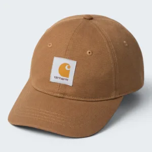 Carhartt Wip Logo Cap Cotton Canvas Hamilton Brown