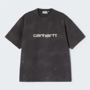Carhartt Wip S/S Painter T-Shirt Organic Cotton Black, destroy wash, splatter