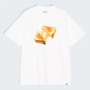 Carhartt Wip S/S Cheese Toast T-Shirt Organic Cotton Single Jersey White