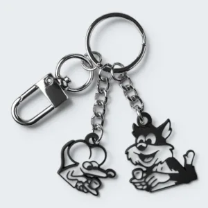 Carhartt Wip Coffee Break Keychain Zinc Alloy Black White