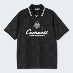 Carhartt Wip S/S Terrace Football T-Shirt Heart Train Jacquard