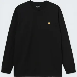 Carhartt Wip L/S Chase T-Shirt Black Gold