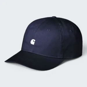 Carhartt Wip Madison Logo Cap Cotton Twill Dark Navy / White
