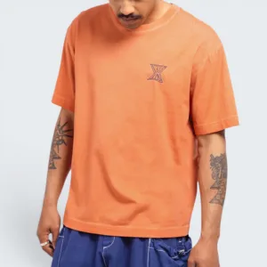 Olow Loose Fitting Mandarin Azurella T-shirt