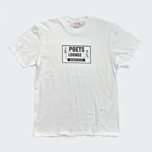 Poets Lounge Tee White