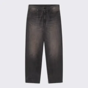 Carhartt Wip Aaron Pant 'Camano' Denim Black, tobacco used wash