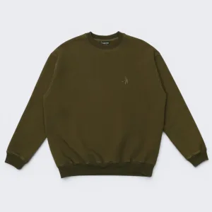 Pass-Port Solid Workers Sweater Dark Olive