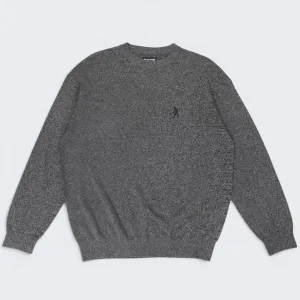 Pass-Port Solid Heather Knit Sweater Black
