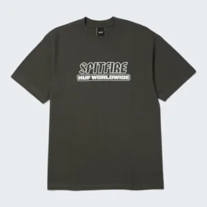 HUF x SPITFIRE Burn SS Heavyweight Tee Black