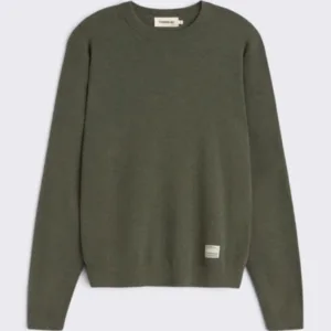 Thinking MU Dark Green Lucien Knitted Sweater