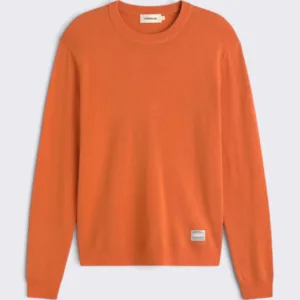 Thinking MU Orange Lucien Knitted Sweater